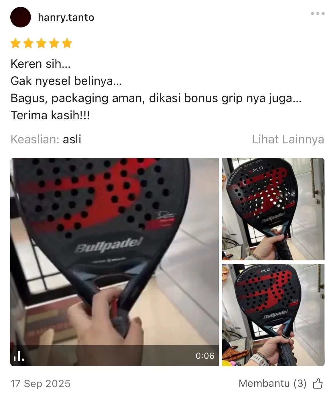 Shopee Review NoraPadel